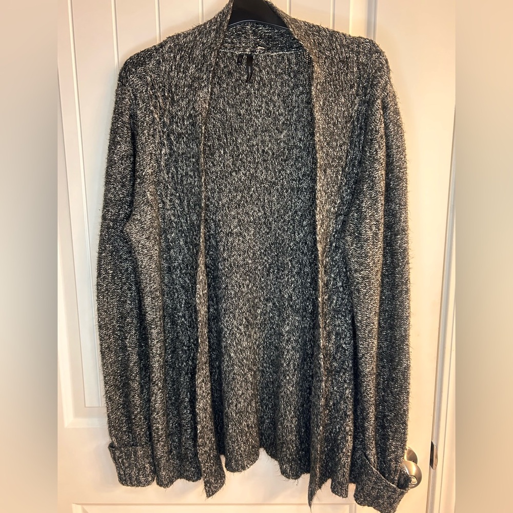 Maurice’s XXL Open Front Knit Cardigan | Charcoal Gray Cozy Sweater